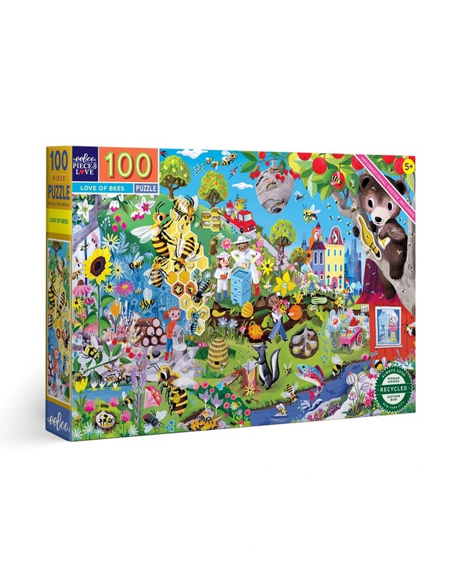 Eeboo - 100PC Puzzle Love of Bees