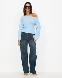 Dazie - Marnie Off The Shoulder Knit Top