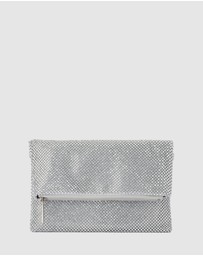 Olga Berg - Nicole Crystal Mesh Shoulder Bag