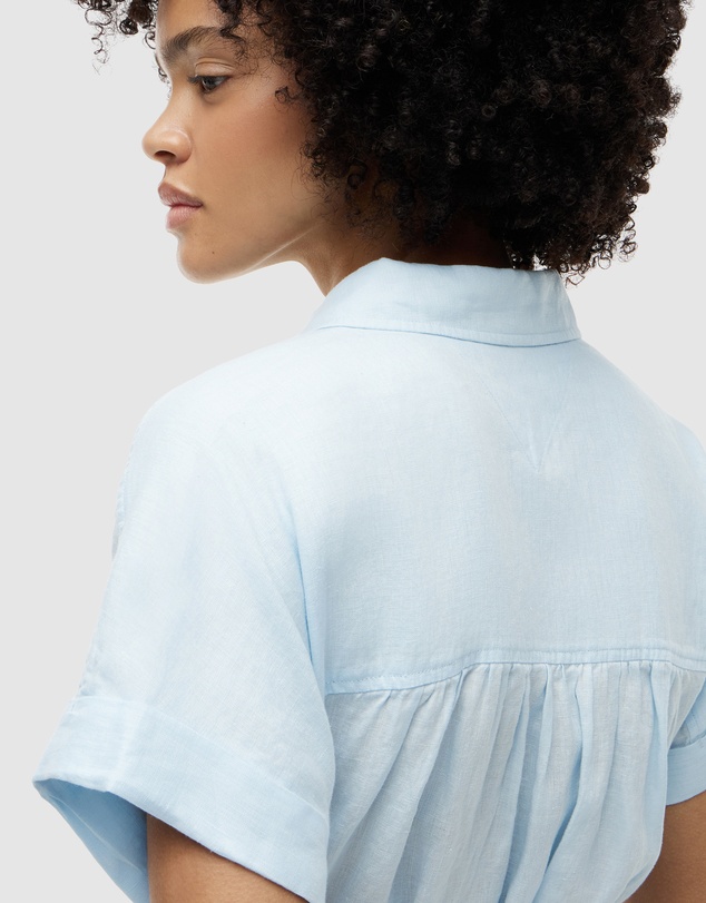 Tommy Hilfiger - Belted Linen Shirt Dress