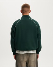 Cotton On - 1/4 Zip Graphic Fleece
