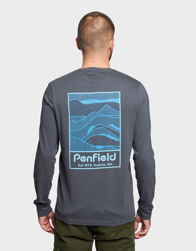 Penfield - Sketch Mountain Back Graphic Long Sleeve T-Shirt