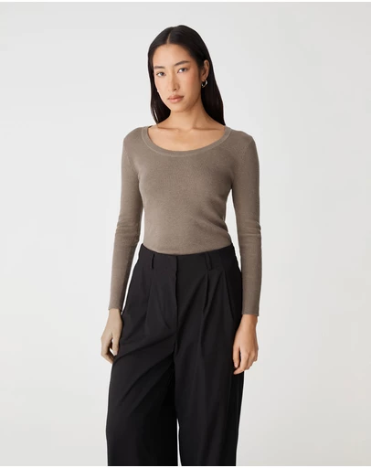 Forcast - Samira Scoop Neck Knit