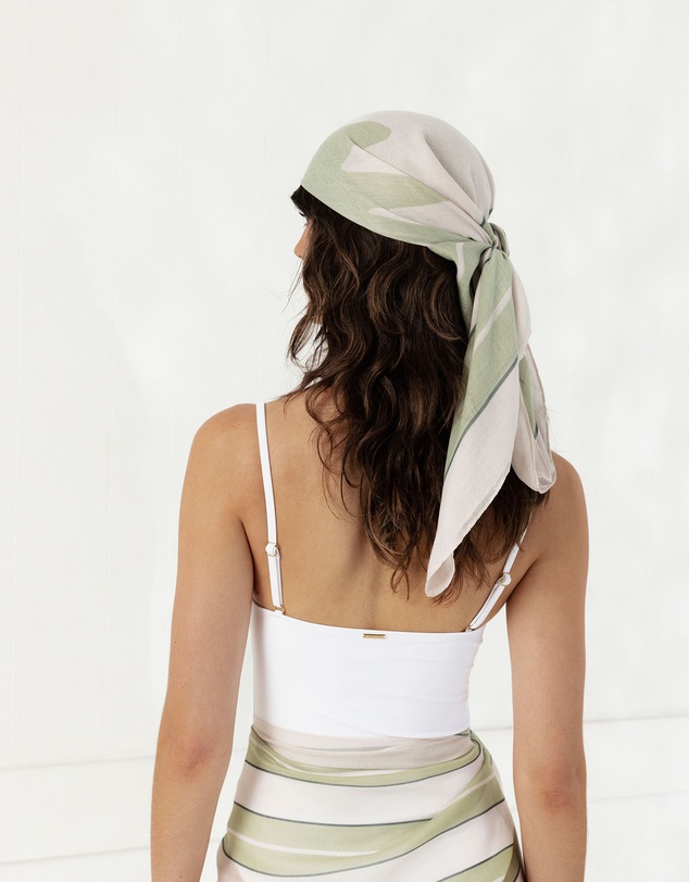 Morgan & Taylor - Serena Large Scarf in Green