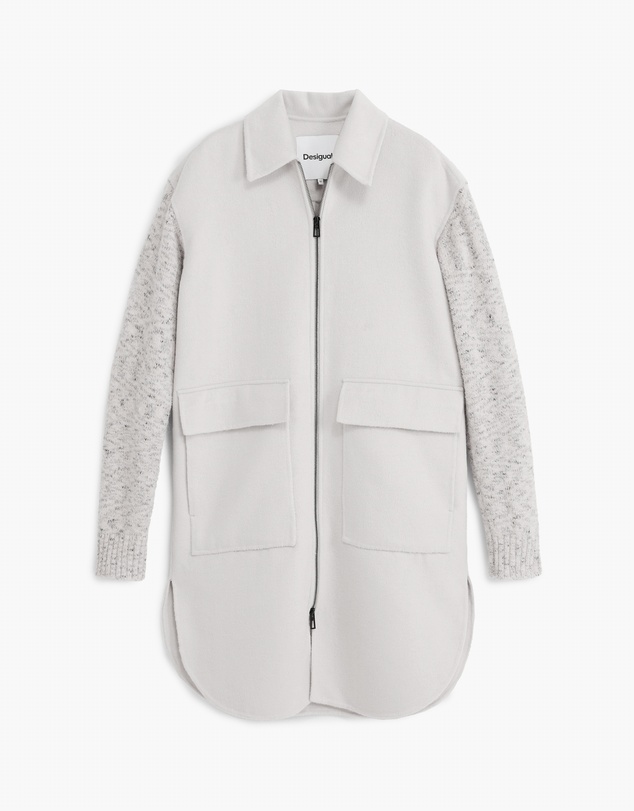 Desigual - Knit Sleeve Pocket Coat