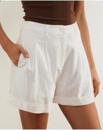 Atmos&Here - Isla Linen Blend Shorts