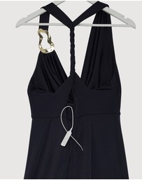 Revibe - Repaired Rebecca Vallance Ayesha Halter Maxi Dress - AU 12
