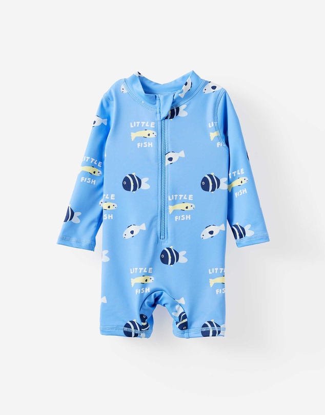 Cotton On Kids - Baby Long Sleeve All In One Swimsuit