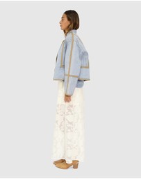 Belle & Bloom - Free And Forward Quilted Denim Jacket