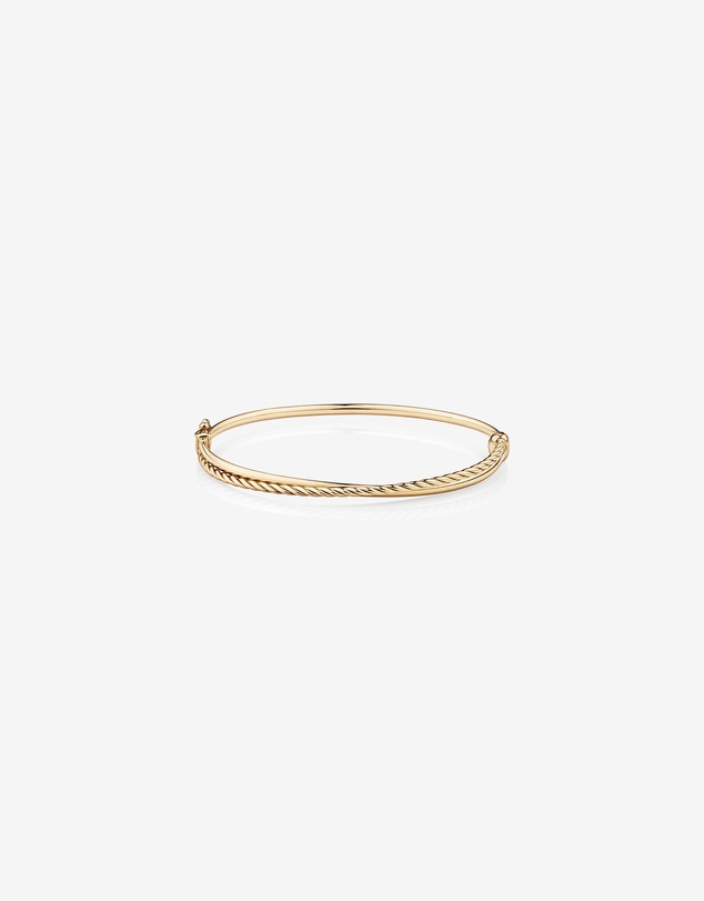 Michael Hill - 65mm Double Twist Bangle in 10kt Yellow Gold