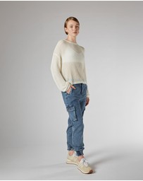 DRICOPER DENIM - Amos Crochet Knit Top