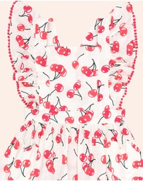 Huxbaby - Cherry Pinafore Dress - ICONIC EXCLUSIVE - Babies-Teens