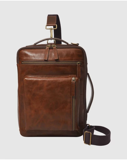 Fossil - Fossil Buckner Brown Laptop Bags MBG9598222