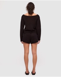 Zulu & Zephyr - Cotton Lattice Knit Top