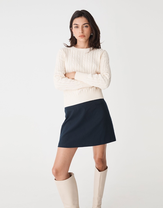 Forcast - Juanita Cotton Cable Knit