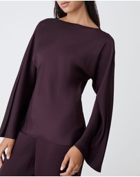 Forcast - Asma Satin Bias Cut Top