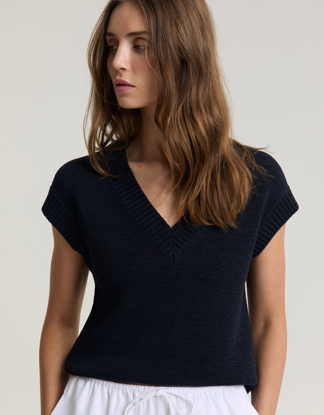 Sportscraft - Josie Tape Yarn V Neck Tank