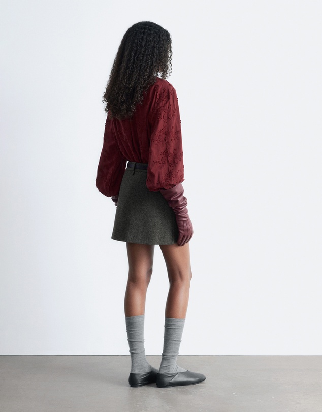 & Other Stories - Voluminous Floral-Applique Blouse