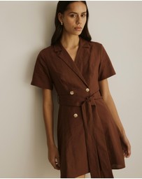 Atmos&Here - Lia Linen Blend Blazer Mini Dress