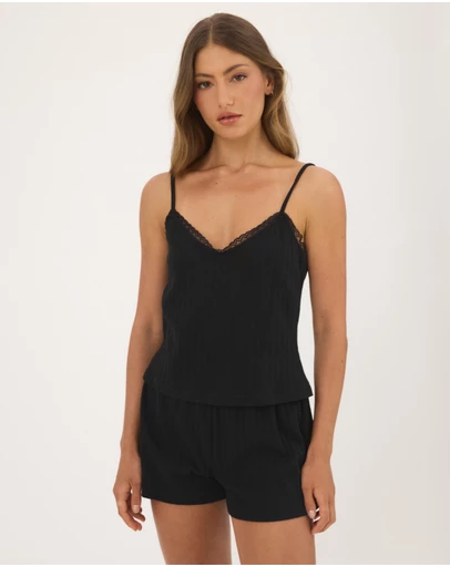 Atmos&Here - Pointelle Shorts PJ Set