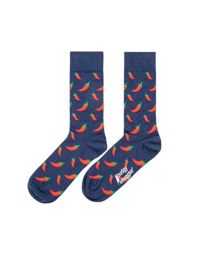 Budgy Smuggler - Budgy Socks in Chilli Willies