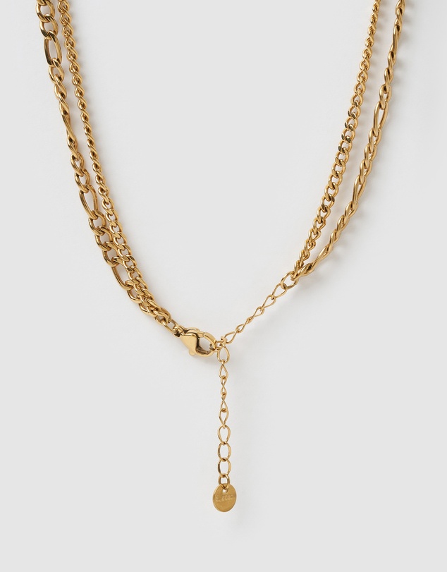 Arms Of Eve - Marcella Double Stack Gold Necklace