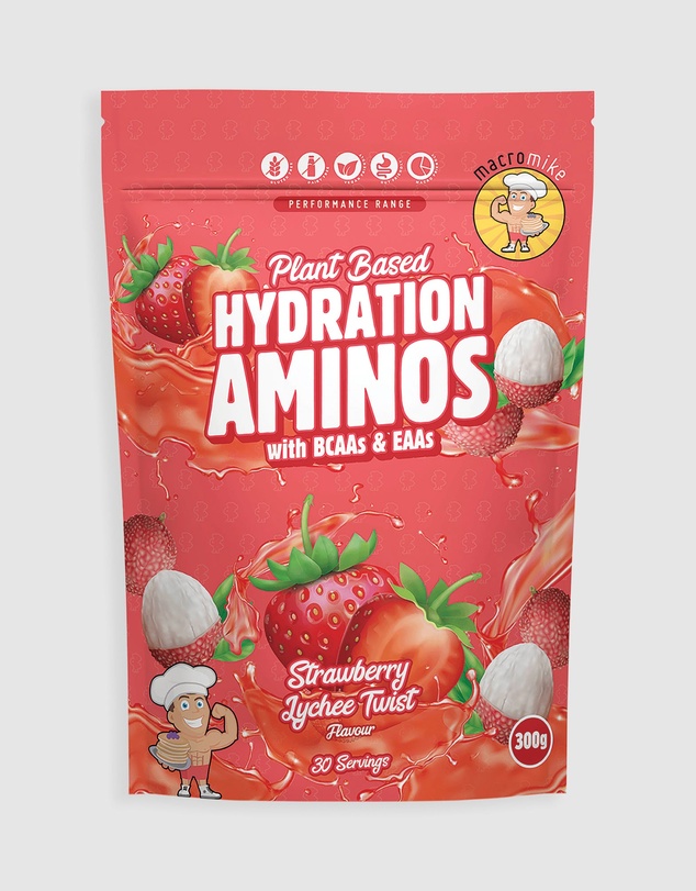 Macro Mike - Strawberry Lychee Plant Based Aminos - 300g
