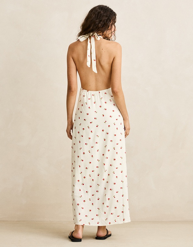 Rhythm - Mila Floral Halter Neck Maxi Dress