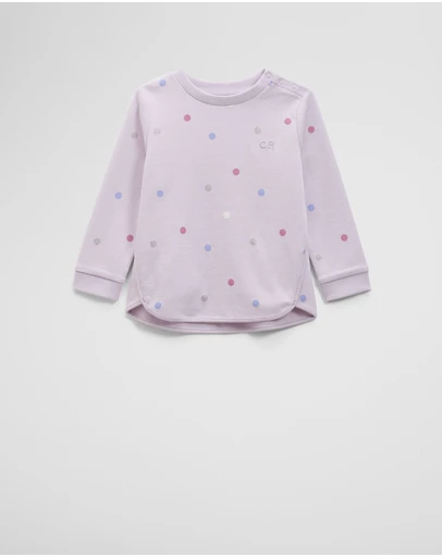 Country Road - Organically Grown Cotton Long Sleeve Sequin Logo T-shirt