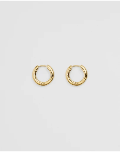 Country Road - Tarnish-resistant Large Slim Hoop