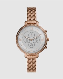 Fossil - Monroe HR Rose Gold-Tone Hybrid Smartwatch FTW7037