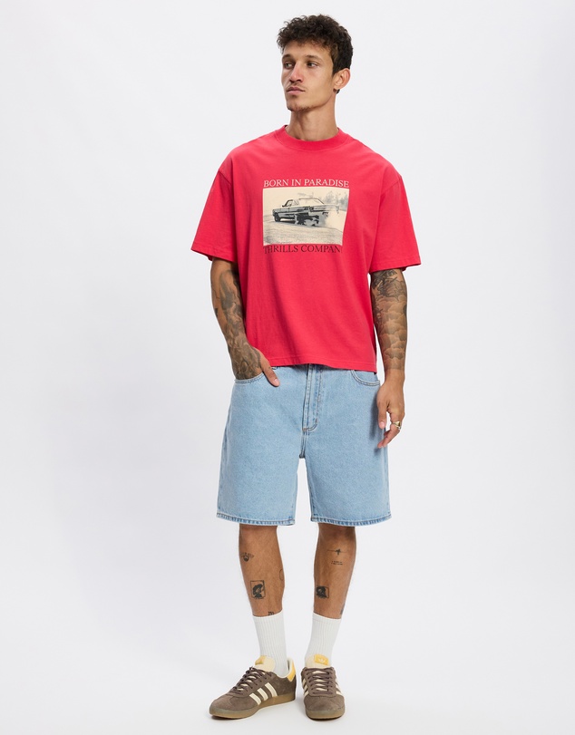 Thrills - Metal and Dust Box Fit Oversize Cropped Tee