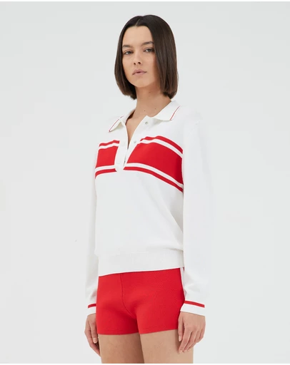 Third Form - Rewind Knit Long Sleeve Polo