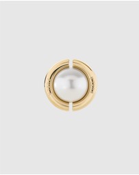 Furla - Miasfera Iconic Pearl Gold-Tone Stud Earrings