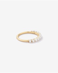 Michael Hill - Cultured Freshwater Pearl Band Ring in 10kt Gold
