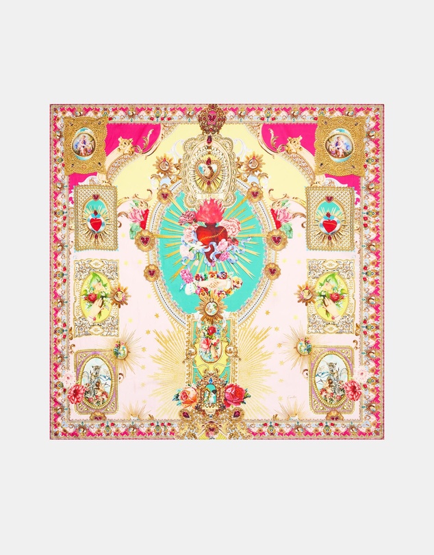 Camilla - Large Crystalled Silk Square Scarf