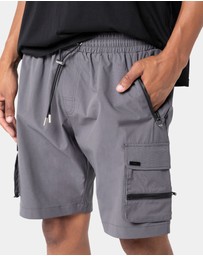 PYRA - Nero Cargo Shorts - Stone