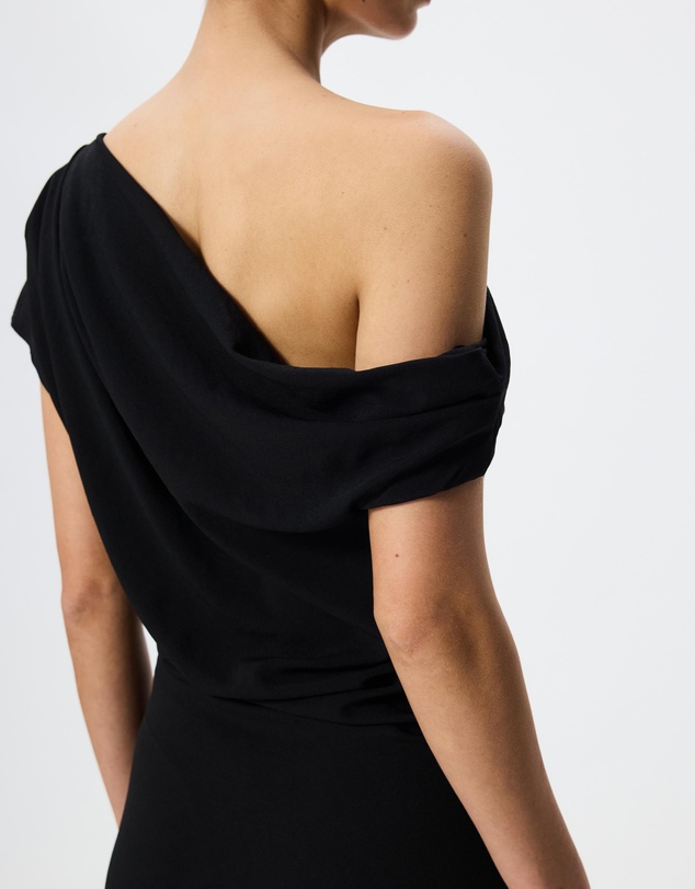Tussah - Natalia Asymmetrical Neckline Maxi Dress