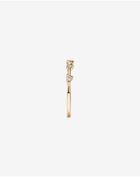 Michael Hill - Diamond Studded Ring in 10kt Yellow Gold