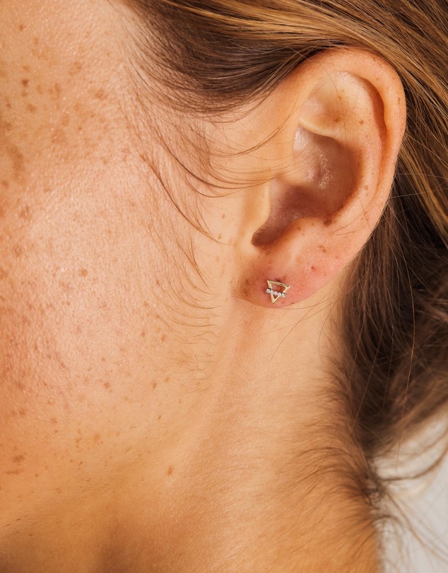 Luna Rae - Solid Gold - Earth Element Diamond Studs