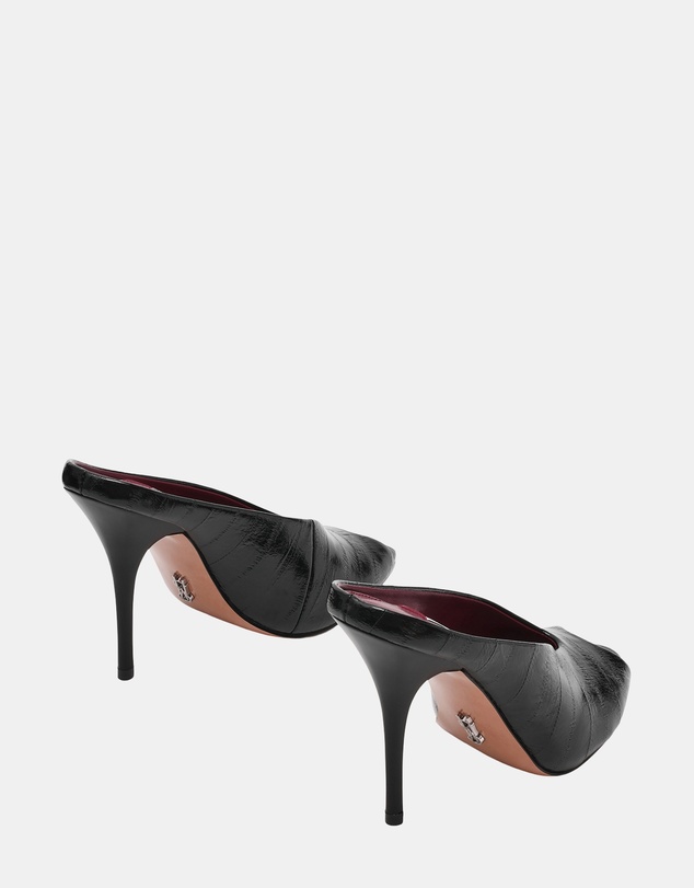 Steve Madden - Agaze Black Eel Heels