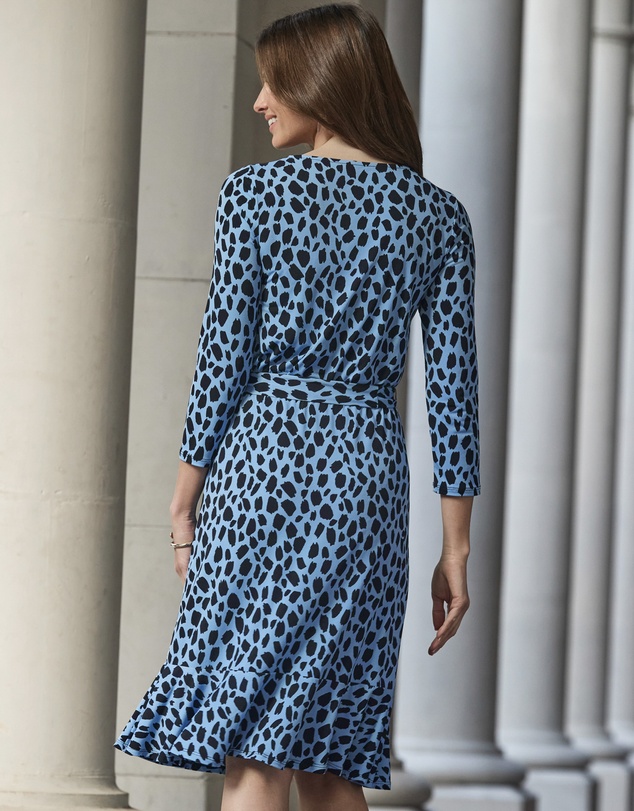Sosandar - Fleck Print Fit & Flare Dress