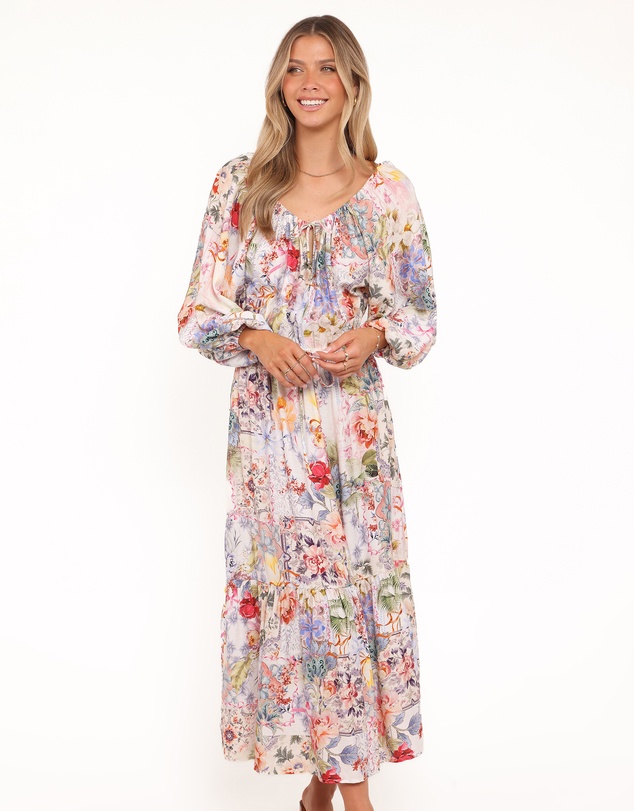 Petal & Pup - Faris Off Shoulder Midi Dress - Floral