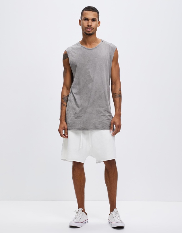 Surrounded By Ghosts - The Andesine Low Crotch French Terry Drawstring Shorts