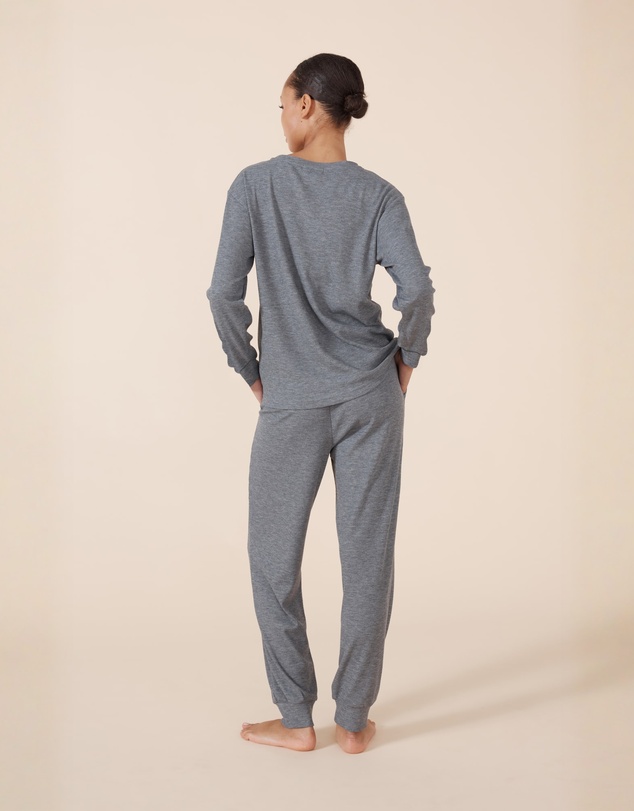 Gingerlilly - Lainey Grey Waffle Pyjama Set