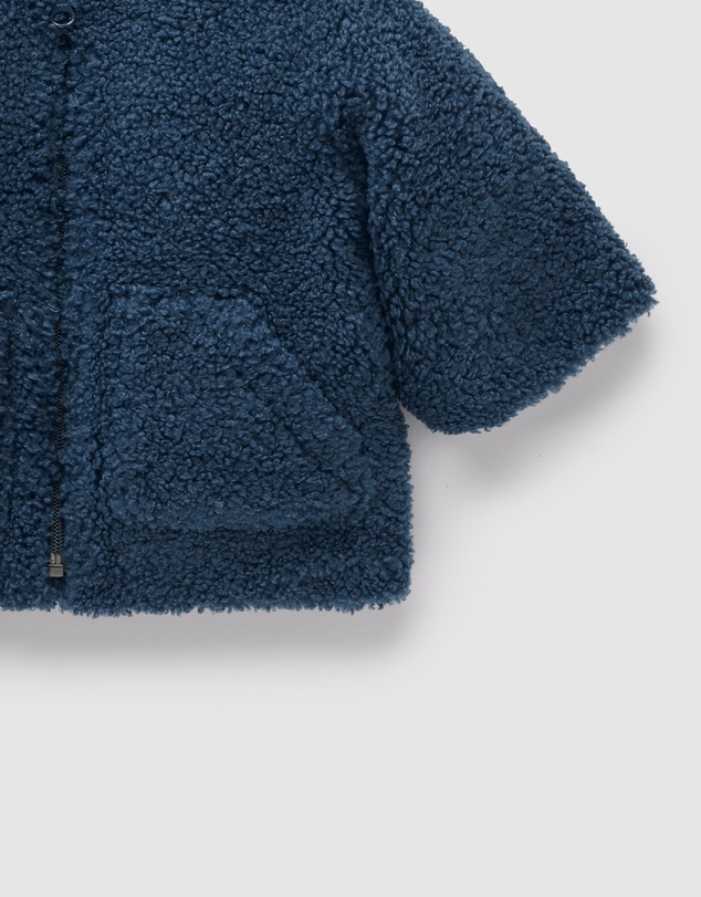 Purebaby - Shearling Hooded Jacket-Kids-Babies