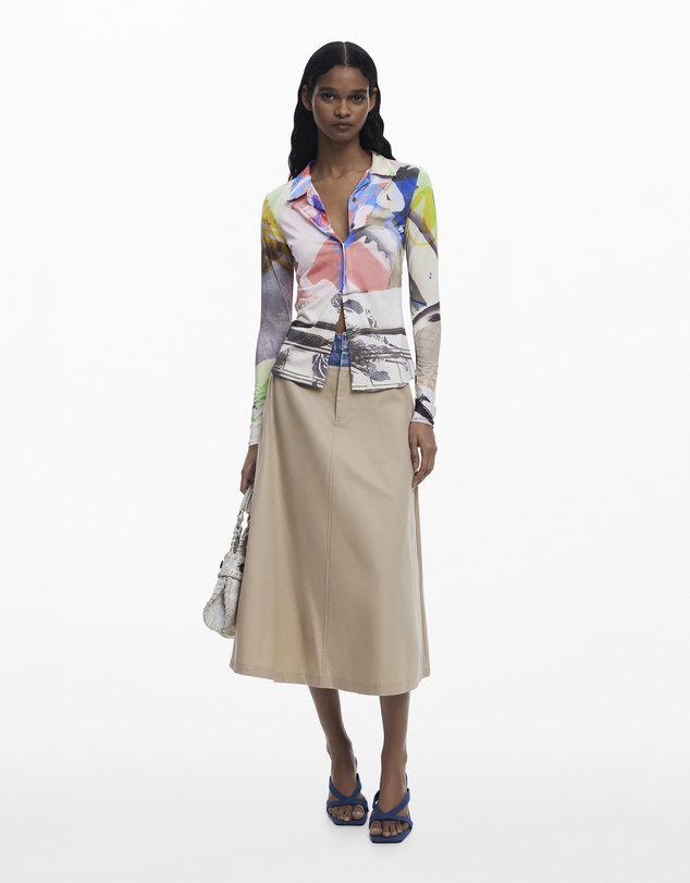 Desigual - Arty print shirt