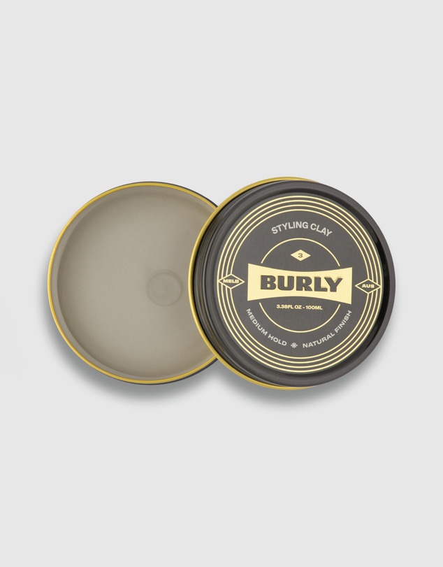 BURLY - Styling Clay - Medium Hold - Matte Finish - Australian Made