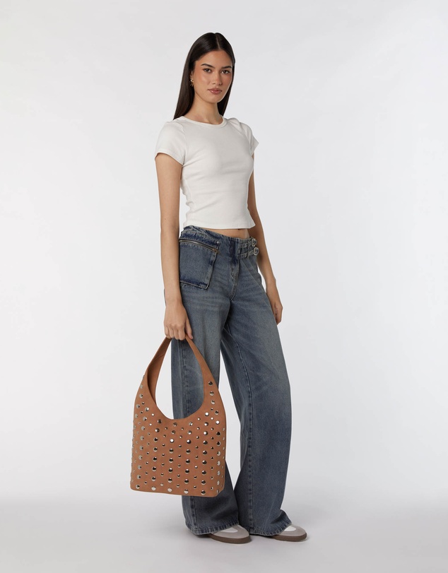 PETA AND JAIN - Yoko Studded Hobo Bag