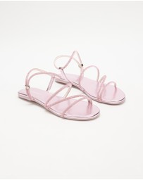 Holster - Viva Flat Strappy Sandals - Pink - Women's